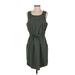 Tek Gear Casual Dress - A-Line: Green Solid Dresses - Women's Size Small