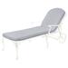 Summer Classics Provance 78.38" Long Reclining Single Chaise w/ Cushions Metal in White | 41.75 H x 31 W x 78.38 D in | Outdoor Furniture | Wayfair