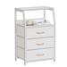 Latitude Run® Pittsfield 3 Drawer Storage Drawer Metal/Fabric in White | 28.3 H x 16.1 W x 11.5 D in | Wayfair 1C4B3864CD0247F490E8AD11D39E58B6