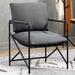 Armchair - 17 Stories Timmiah 25.6" Wide Armchair Cotton in Gray | 27.2 H x 25.6 W x 25.6 D in | Wayfair DCD99E806895450AAC7B4447933F7162