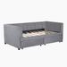 Latitude Run® Brandton Twin Daybed Upholstered/Velvet in Gray | 28.9 H x 41.9 W x 79.7 D in | Wayfair E2C5252774A54DA2870C8C3B99920152