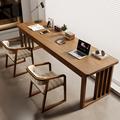 Wildon Home® Deniko 3 Piece Solid Wood Rectangle Desk & Chair Set Office Set w/ Chair Wood in Brown/Green | 29.53 H x 78.74 W x 23.62 D in | Wayfair