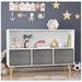Isabelle & Max™ Alannys Dining Hutch Wood in Gray/White | 23.62 H x 35.43 W x 11.02 D in | Wayfair 02E0C71DED524717BBBD9903FBF7B3E4