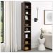 Ebern Designs Kamija 70.9" H x 11.6" W Wood Standard Bookcase Wood in Brown | 70.9 H x 11.6 W x 9.3 D in | Wayfair 4E573930B2E54B288334227ABBB38F54