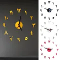 Horloge Murale Numérique Autocollante Design Moderne Bricolage Cuisine Salon Décoration de