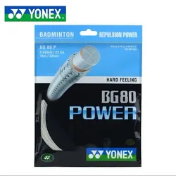 Yonex-Corde de raquette de badminton BG80 POWER 0.68mm sangle d'entraînement d'endurance
