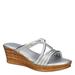 Tuscany by Easy Street Elvera - Womens 9.5 Silver Sandal Medium