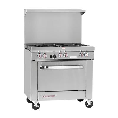 Southbend S36D-3G NG 36" Commercial Gas Range w/ Full Griddle & Standard Oven, Natural Gas, Stainless Steel, Gas Type: NG