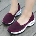 Scarpe da donna Sneakers Platform Mesh scarpe da corsa donna traspiranti appartamenti nero Chunky