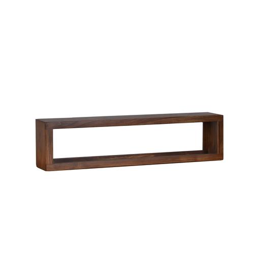 MiaMöbel Wandregal Tamesi 80cm Massivholz Teak Modern