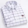 Nuovo in camicia 100% cotone plus size camicie a maniche lunghe per uomo slim fit camicia da ufficio
