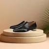 Moraima Snc Schwarz Niet Ferse Männer Leder Schuhe herren Kleid Schuhe Aus Weichem Leder Slip auf Solid Solid Party Schuhe große Größe 47 Sprig