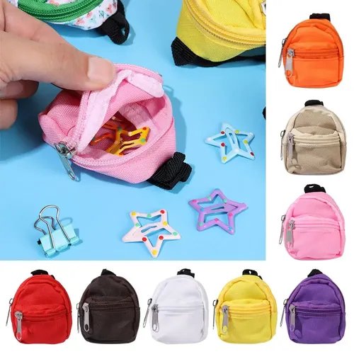 Mode Puppen tasche Spielzeug für 1/6 bjd Puppe Rucksack Rucksack Reisetasche Schlüssel bund Rucksack
