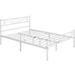 Yaheetech Metal Platform Bed Frame with Underbed Storage Bed Frame with Cloud-inspired Design Headboard