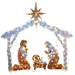 Musuos Outdoor Nativity Scenes Christmas Decoration LED Light Up Outdoor Home Lighting Figures Festival Decor for Garden Yard Lawn Courtyard