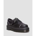 Monk Gothic Americana Leather Platform Shoes - Black - Dr. Martens Flats