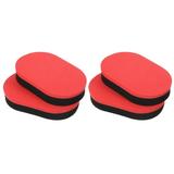 Uxcell Ping Pong Table Tennis Paddle Racket Rubber Cleaning Sponge Red Black 4 Pack