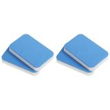 Uxcell Ping Pong Table Tennis Paddle Racket Rubber Cleaning Sponge Blue White 4 Pack