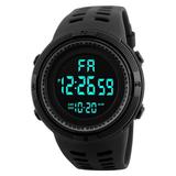 XIAN Men Outdoor Sports Watch Waterproof Casual Luminous Stopwatch Alarm Simple Army Watch Gift for Birthday Christmas Black