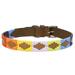 BE BAR H EQUINE Western Genuine Leather Dog Collar Embroidered