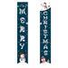 dianhelloya 1 Pair Door Decoration Cute Santa Claus Snowman Merry Christmas Decoration Multicolor Christmas Banner Home Door Curtain Hanging Flag Party Decoration