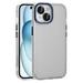 For Apple iPhone 15 Plus 6.7 inch Hard Crystal Back Transparent Chrome Edge Camera Cover Lens Protection Shockproof Hybrid Case Cover Blue