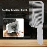 Gzwccvsn Barber Fade Combs Professional Barber Hair Cutting Comb Heat Resistant Clipper Comb Blending Flat Top Comb Curved Positioning Comb Anti-Static Professional Clipper Comb for Men