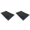 2X Universal Car Floor Mat Pad Heel Foot Carpet Pedal Patch Cover Anti-Skid Pedal Mat - 25X16cm