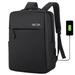 Sovegavy Laptop Backpack 15.6 inch Business Backpack for Men Women with USB Charging Por Water Resistant Travel Notebook Bag Daypack Black