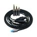 PETSOLA 3 in 1 Audio Cable 1.2M High Quality 2.5mm Balanced 3.5mm Stereo Easy to Use Replaceable Plug Audio Splitter Cable for HD600S black