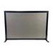 Pillars Customs Fireplace Screen Simple Steel Design Custom Sizes Hand Made in USA (39 W x 23 H)