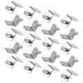20 Pcs Shelf Support Pegs Bookshelf Kitchen Cabinets Pin L-shaped Metal Nail Bracket Hardware Central Axis Glass Plate Fixed Partition Iron
