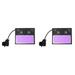 2X Solar Auto Darkening Welding Lens Panel Welding Helmet Mask Automatic Filtering Lampshade Eye Goggles