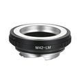 Andoer M42 Screw Mount Lens Adapter Ring for Leica M Cameras Enhance Old Lens Sturdy Metal Construction