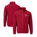 Men's Cutter & Buck Red New York Mets Stars Stripes Charter Eco Recycled Full-Zip Jacket