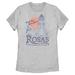 Women's Mad Engine Heather Gray Wish Rosas You Were Here Graphic T-Shirt