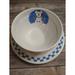 Disney Dining | Disney, Christmas, Vintage Mickey Mouse 9" Plate/Bowl Set, Blue/White Checker A1 | Color: Blue/White | Size: Os