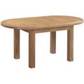 Appleby Oak 4-6 Seater Oval D-End Extending Dining Table
