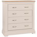 Annecy Painted 4 Drawer Chest - Comes in Stone Painted, White Painted and Bluestar Painted Options