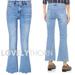 Anthropologie Jeans | M.I.H. // Ltd Ed Anthropologie Lou High Rise Cropped Bell Stretch Denim Jeans | Color: Blue/Red | Size: 29
