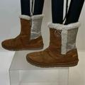 Michael Kors Shoes | Michael Kors Designer Brown Winter Shearling Boots - Approx Size 5 | Color: Brown/Silver | Size: 5