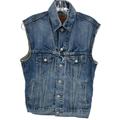 Levi's Jackets & Coats | Levis Vintage Vest Mens Size Xs Denim Trucker Cut Off Distressed Pockets Casual | Color: Blue | Size: Xs