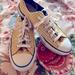 Converse Shoes | Converse Euc Yellow & White Check Tennis Shoes. Rare Size 7. Sporty And Fun | Color: White/Yellow | Size: 7