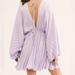 Free People Dresses | Free People Arzel Lilac Balloon Sleeve Mini Tie Waist Dress Size Xs | Color: Purple | Size: Xs