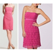 Lilly Pulitzer Dresses | Lilly Pulitzer Barbie Pink Floral Eyelet Cotton Strapless Dress- 2 | Color: Pink | Size: 2