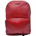 Gucci Bags | Authentic Gucci Gg Supreme Monogram Leather Backpack Red | Color: Red | Size: Os