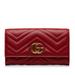 Gucci Bags | Gucci Gg Marmont Matelasse Long Wallet Long Wallets | Color: Red | Size: Os