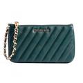 Michael Kors Bags | Michael Kors Rose Medium Quilted Leather Top Zip Chain Wristlet Racing Green Nwt | Color: Green | Size: Os