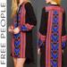 Free People Dresses | Free People Aztec Print Long Sleeve High Low Dress Size Women’s Xs | Color: Black/Blue | Size: Xs