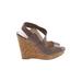 Audrey Brooke Wedges: Gray Shoes - Women's Size 10